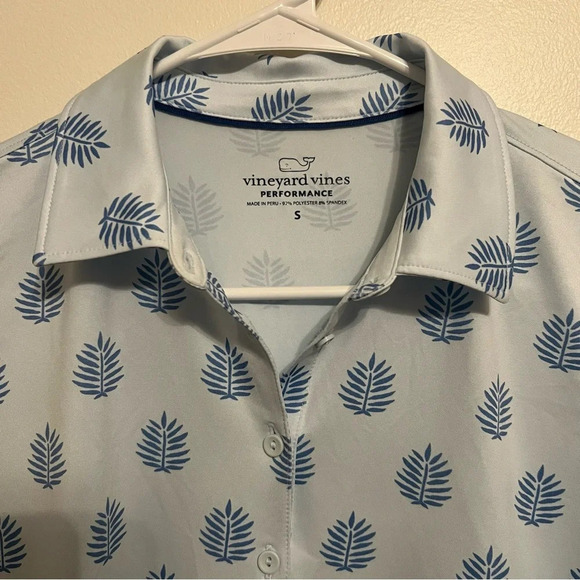 {Vineyard Vines} NWOT Performance Dry-wick Long Sleeve Polo Top - Picture 4 of 8